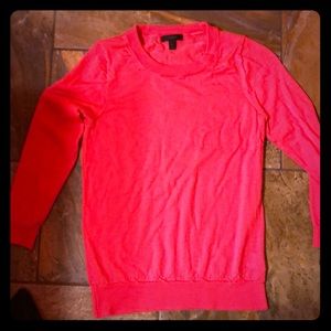 J crew tippy sweater in bright Coral